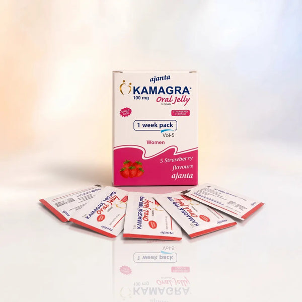 Kamagra truskawkowy żel doustny 5 × 100 mg