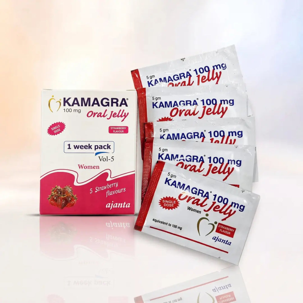 Kamagra truskawkowy żel doustny 5 × 100 mg